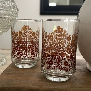🍄2 Vintage Libbey Juice Glasses🍄